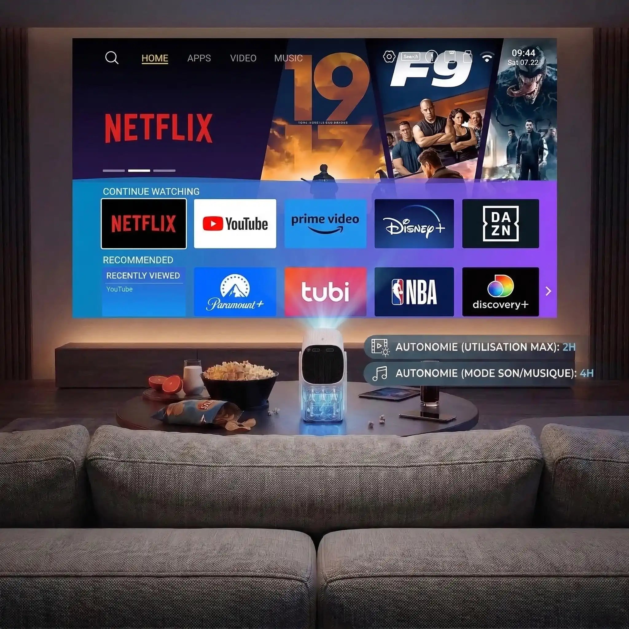 Vidéoprojecteur K2 – Avec Batterie Intégrée