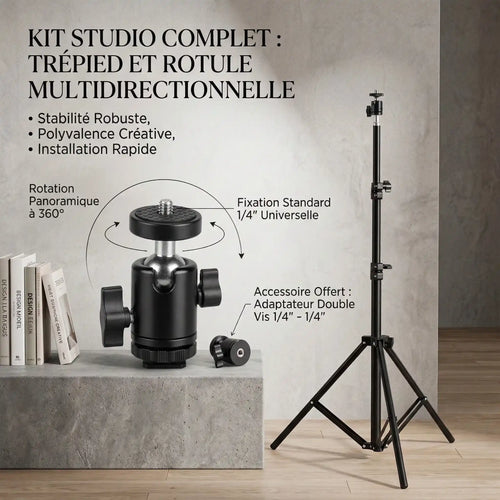 Trépied Universel pour Vidéoprojecteur (Ajustable 60-160cm)